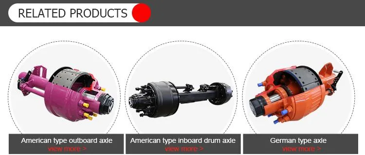 13 Ton ABS OEM Manufacturer Disc Brake Axle Semi Trailer Axle for Sale